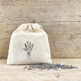 East Of India | Lavender In Drawstring Bag