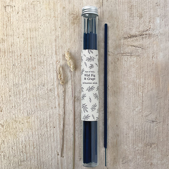East Of India | Tube Of Incense Sticks - Wild Fig & Grape