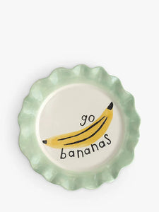 Caroline Gardner | Ceramic Plate - Go Bananas