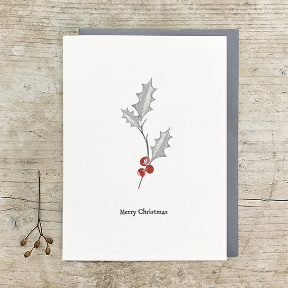 East Of India | Bird & Berry Card - Holly