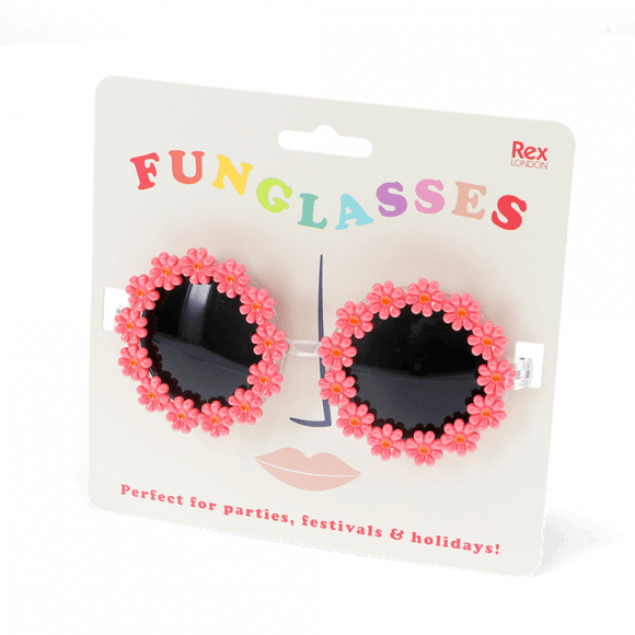 Sunglasses | Funglasses - Pink Daisy Sunglasses