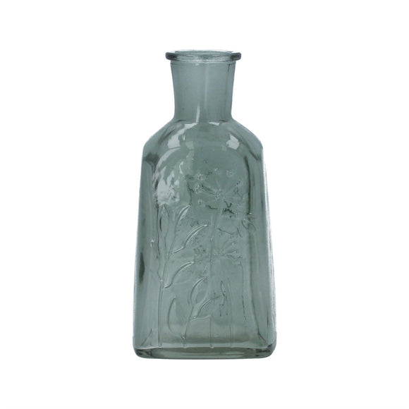 Gisela Graham | Green Glass Meadow Design Bottle Vase