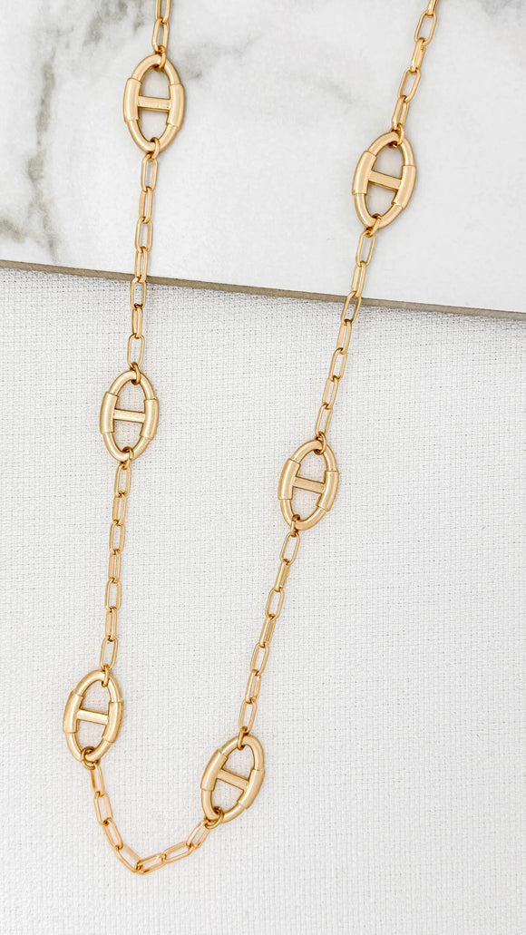 Envy Jewellery | Gold Plated Long Link Necklace