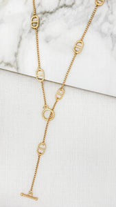 Envy Jewellery | T-Bar Gold Plated Necklace