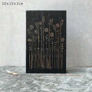 East Of India | Wood Block - Tall Daisies