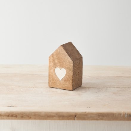 Wooden House Decoration | Wooden Heart House