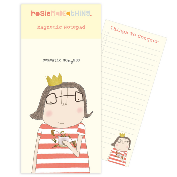 Rosie Made a Thing | Domestic Goddess Magnetic Notepad