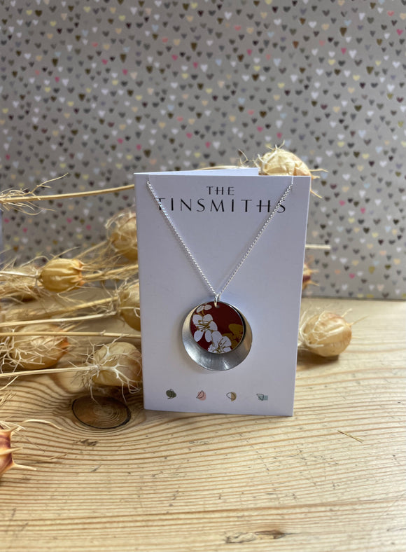 The Tinsmiths | Kimono Red Blossom Necklace