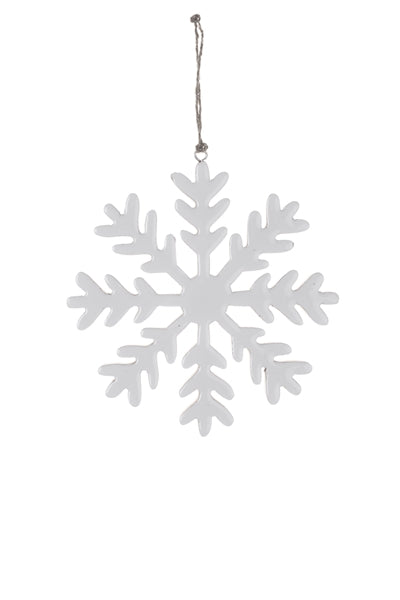 Christmas decoration | White Hanging Glossy Snowflake