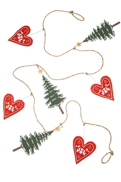 Christmas Garland | Heart and Tree Garland