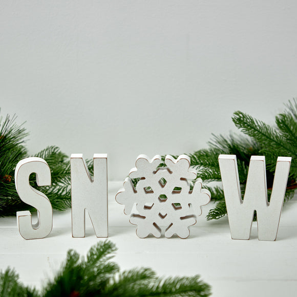 Christmas Decoration | Snow Word Block