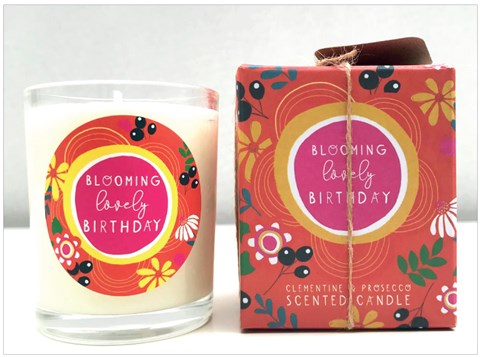 Cinnamon Aitch | Candle - Blooming Lovely Birthday - Clementine & Prosecco