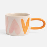 Caroline Gardner | Pink Orange Hearts Mug