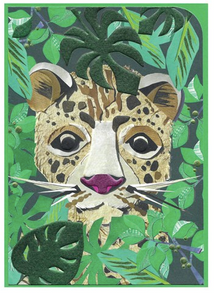 Cinnamon Aitch | Leopard in Foliage Blank Card