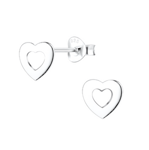 It's Yours | Sterling Silver Heart Stud Earrings