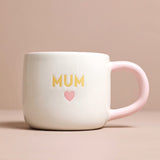 Lisa Angel | Ceramic Pink Heart Mum Mug
