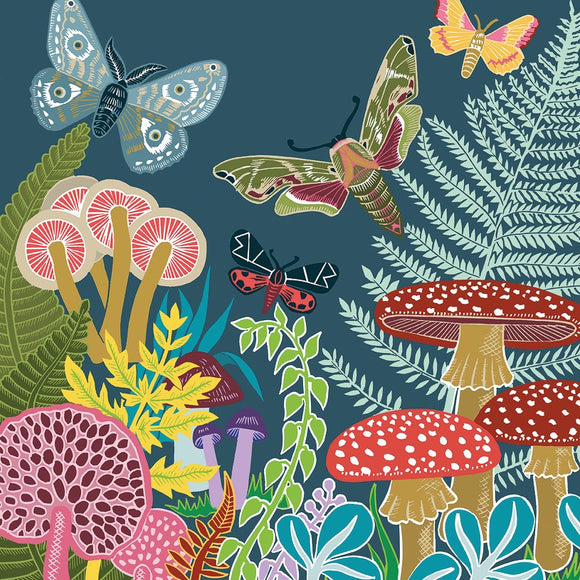 The Art File | Mushrooms & Moths Blank Card