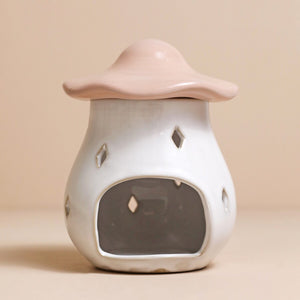 Lisa Angel | Pink Ceramic Toad Stool Wax/Oil Burner