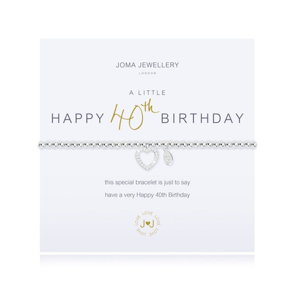 Joma Jewellery | A Little Happy 40th Birthday Bracelet