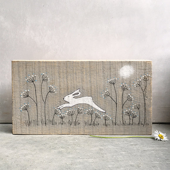 East of India | Wood painting-Leaping hare
