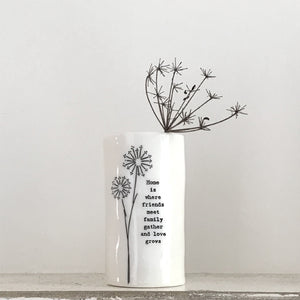 East of India | Home Where Friends Porcelain Vase