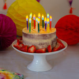 Talking Tables | Rainbow Birthday Candles With Coloured Flames - 12 Pack