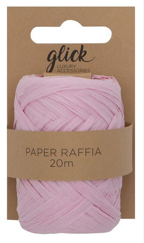 Glick | Pink Raffia Paper