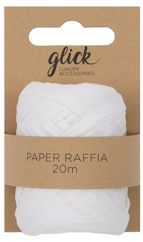 Glick | White Raffia Paper