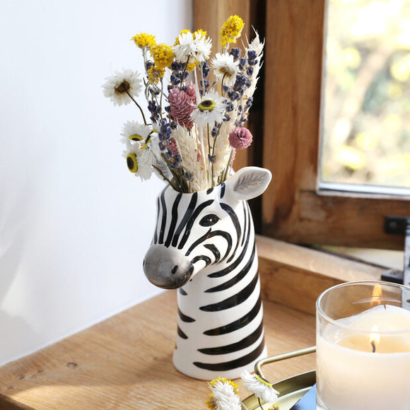 Lisa Angel | Ceramic Zebra Head Vase